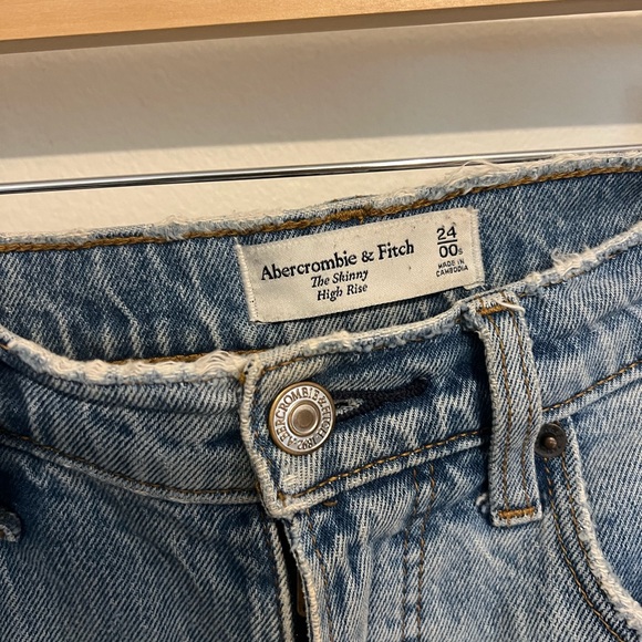 Abercrombie & Fitch The Skinny High Rise Light Size 24 00 - Picture 4 of 5